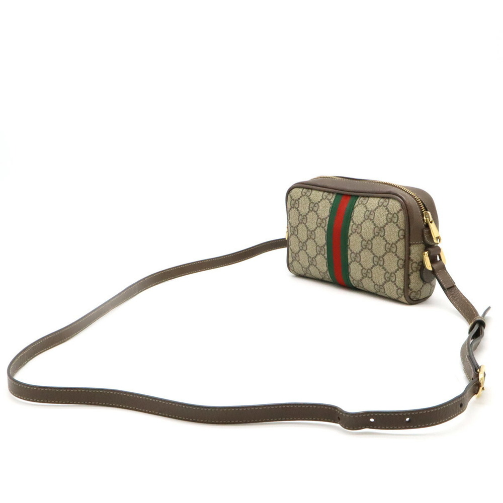 Gucci Brown Ophidia Sherry Mocha Black GG Beige Supreme Bag